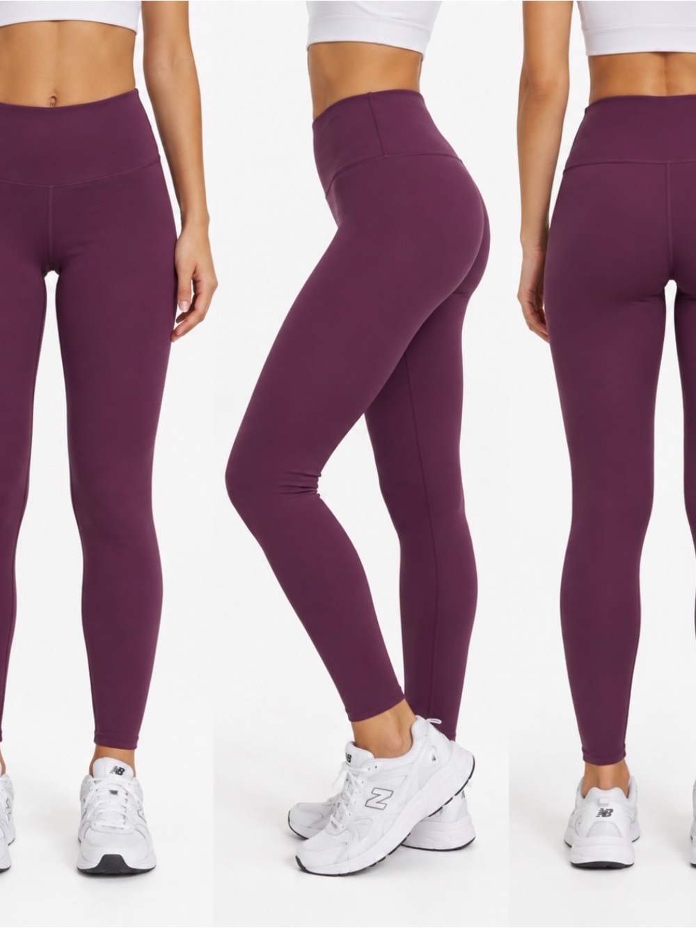 ALO Yoga High-Rise Plum Leggings Size Medium